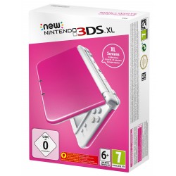 NEW NINTENDO 3DS XL ROSA BLANCA CONSOLA PORTÁTIL 3DSXL COMPATIBLE CON AMIIBO