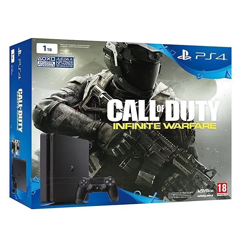 PS4 SLIM 1TB + CALL OF DUTY INFINITE WARFARE + FIFA 17 CONSOLA PLAYSTATION 4