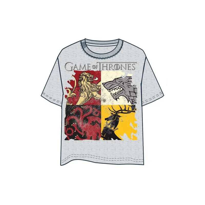 T-SHIRT JUEGO DE TRONOS HOUSES M, SERIES TV JUEGO DE TRONOS - The Shop Gamer