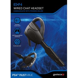 AURICULAR PARA CHAT MICRO Y CABLE PARA PS4 GIOTECK EX4 WIRED CHAT HEADSET