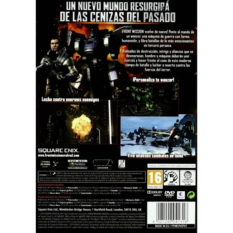 FRONT MISSION EVOLVED PC-VIDEOSPIEL, PHYSISCH, DVD-ROM - The Shop Gamer