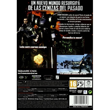 FRONT MISSION EVOLVED PC VIDEOJUEGO FÍSICO DVD-ROM