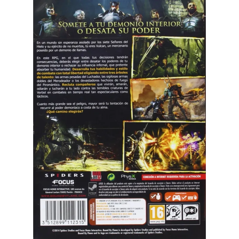 BOUND BY FLAME PC FYSIEK VIDEOSPEL DVD-ROM RPG - The Shop Gamer