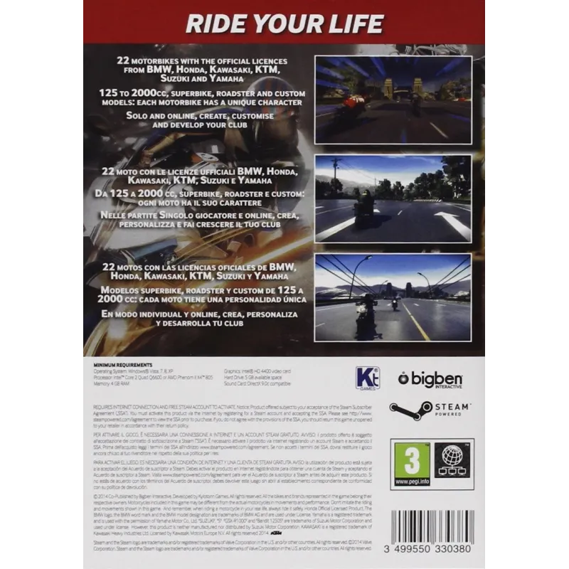 MOTORCYCLE CLUB PC PHYSICAL VIDEO GAME DVD-ROM HONDA KAWASAKI BMW YAMAHA SUZUKI - The Shop Gamer