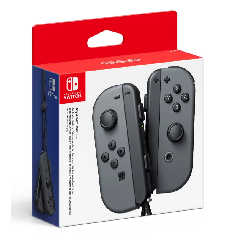 JOY-CON LEFT/RIGHT SET GREY, 2 CONTROLLERS FOR NINTENDO SWITCH, GREY - The Shop Gamer