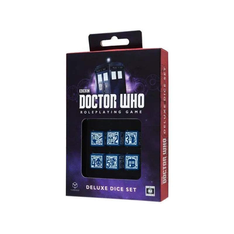 QW-DOBBELSTENENSET, DR. WHO RPG-DELUXESET, SPELACCESSOIRES, SPECIALE DOBBELSTENEN - The Shop Gamer