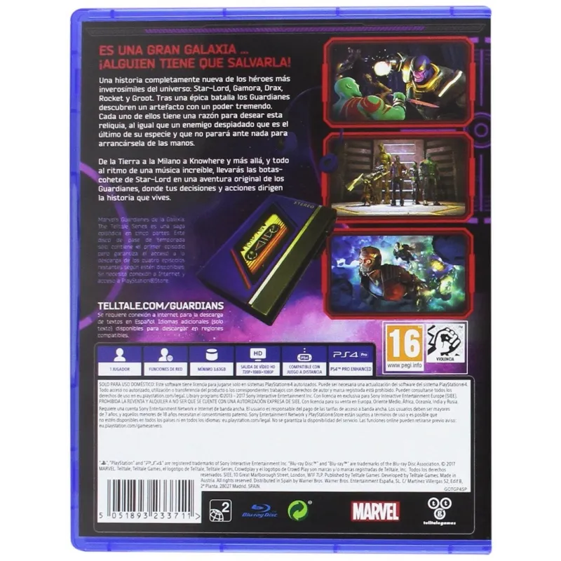 GUARDIANES DE LA GALAXIA PS4 SEASON PASS DISC PLAYSTATION 4 TELLTALE - The Shop Gamer