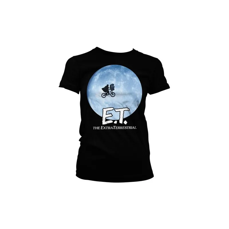 T-SHIRT FILLE E.T. BIKE AND MOON L, T-SHIRT CINÉMA E.T. - The Shop Gamer