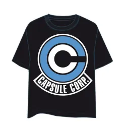 T-SHIRT DRAGON BALL CAPSULE CORP LOGO, TAILLE L, T-SHIRTS MANGA DRAGON BALL - The Shop Gamer