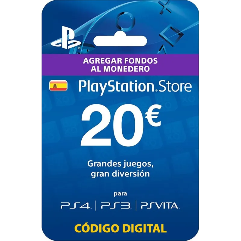 PSN 20€ TARJETA PREPAGO CÓDIGO ENVÍO POR CORREO ELECTRÓNICO DESDE ESPAÑA PS4 PS5 - The Shop Gamer