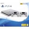 PS4 SLIM 500 Gb CONSOLA PLAYSTATION 4 PLATEADA SILVER + 2 DUALSHOCK V2 PLATEADOS