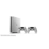 PS4 Slim 500 GB PlayStation 4 console, silver, plus 2 silver DualShock V2 - The Shop Gamer
