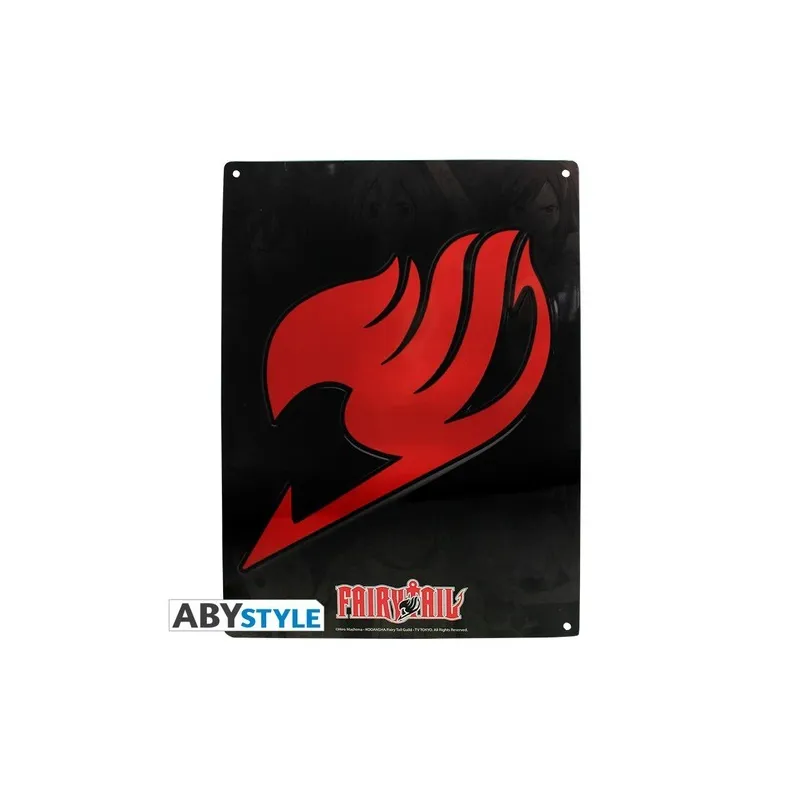 TARGA METALLICA FAIRY TAIL, EMBLEMA 28X38, MERCHANDISING MANGA FAIRY TAIL - The Shop Gamer