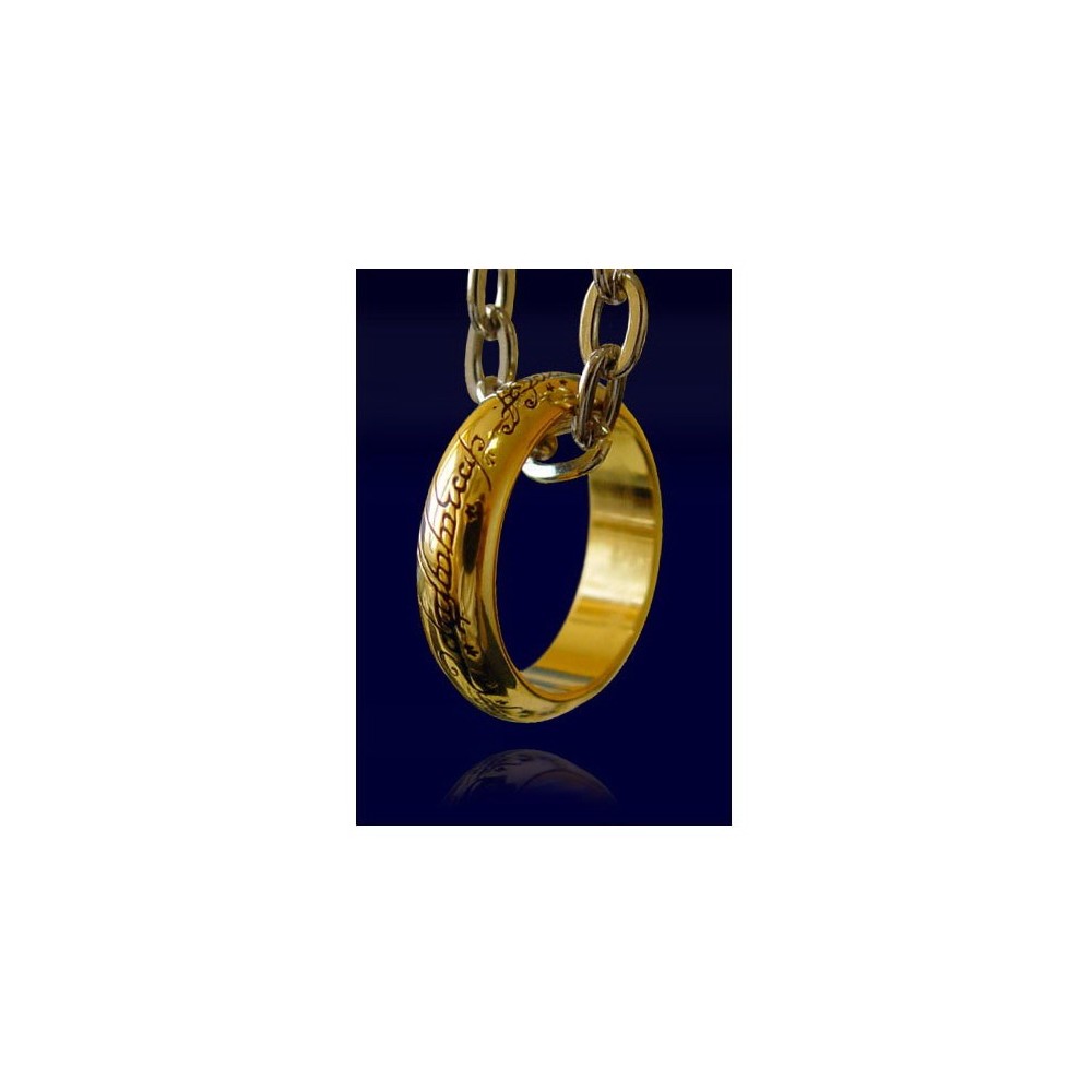 COLGANTE SEÑOR DE LOS ANILLOS: ANILLO UNICO MERCHAN CINE Y TV EL SEÑOR DE LOS
