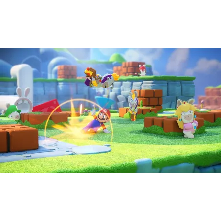MARIO + RABBIDS KINGDOM BATTLE NINTENDO SWITCH PHYSICAL VIDEO GAME - The Shop Gamer