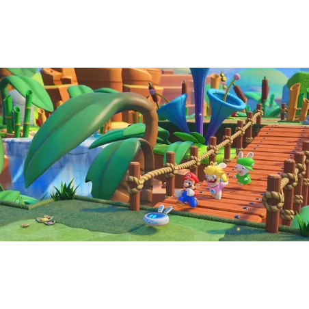 MARIO + RABBIDS KINGDOM BATTLE NINTENDO SWITCH PHYSICAL VIDEO GAME - The Shop Gamer