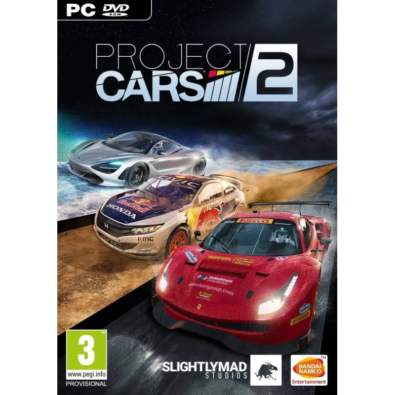 PROJECT CARS 2 PC DVD ROM VIDEOJUEGO FÍSICO