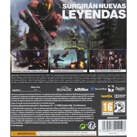 DESTINY 2 XBOX ONE VIDEOGIOCO FISICO RICHIEDE INTERNET BUNGIE XBOXONE - The Shop Gamer