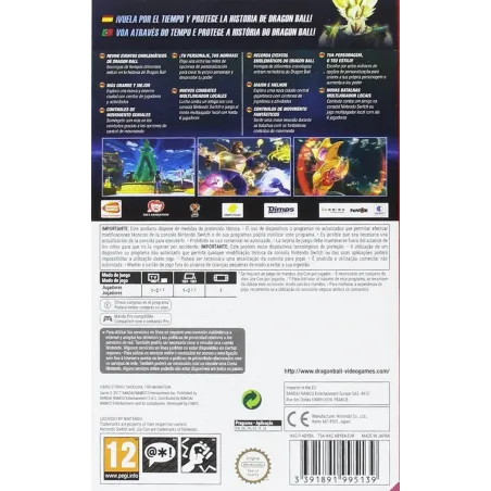 DRAGON BALL XENOVERSE 2 SWITCH VIDEOJUEGO FíSICO PARA NINTENDO SWITCH