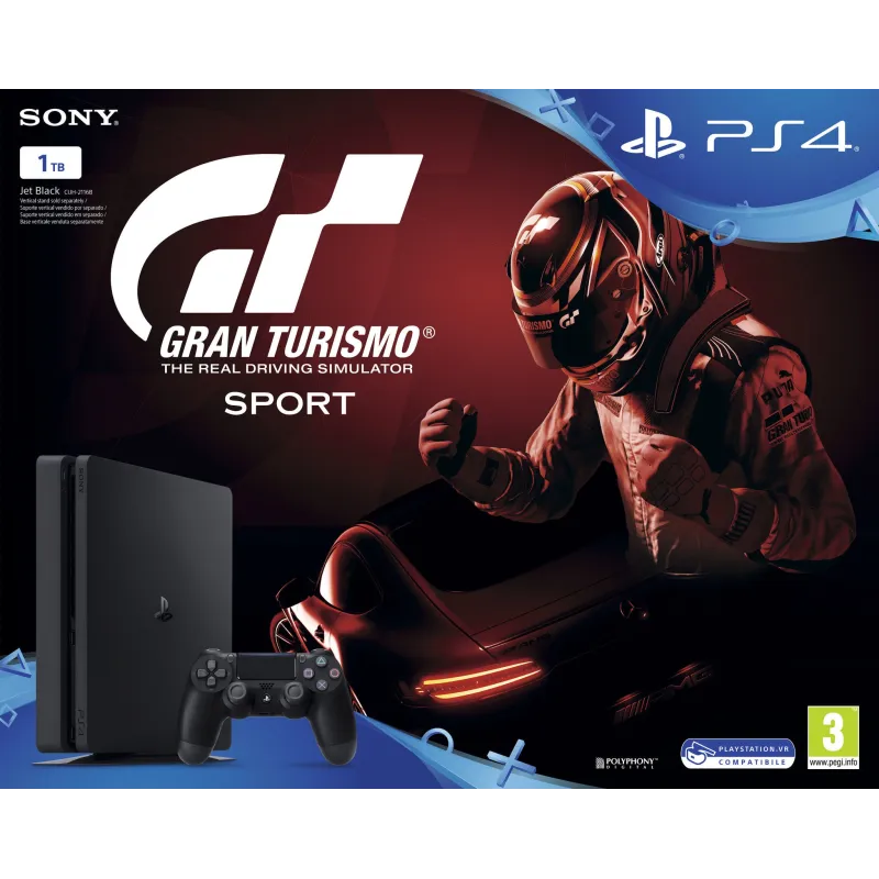 PS4 1TB SLIM + GT SPORT PHYSISCHES VIDEOSPIEL + HAS SIDO TU! DIGITALER DOWNLOAD - The Shop Gamer