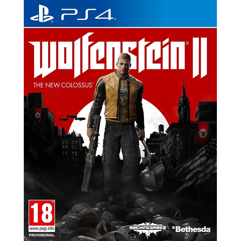 WOLFENSTEIN 2 THE NEW COLOSSUS PS4 PHYSISCHES VIDEOSPIEL PLAYSTATION 4 - The Shop Gamer