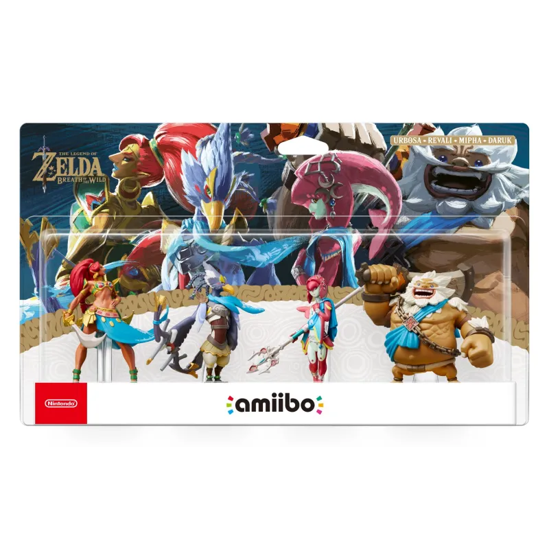 AMIIBO-FIGUREN THE LEGEND OF ZELDA URBOSA REVALI MIPHA DARUK 4ER-PACK - The Shop Gamer