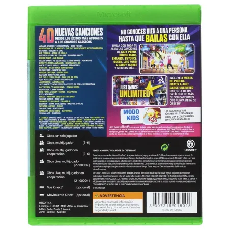 JUST DANCE 2018 XBOXONE JEU VIDÉO PHYSIQUE POUR XBOX ONE - The Shop Gamer