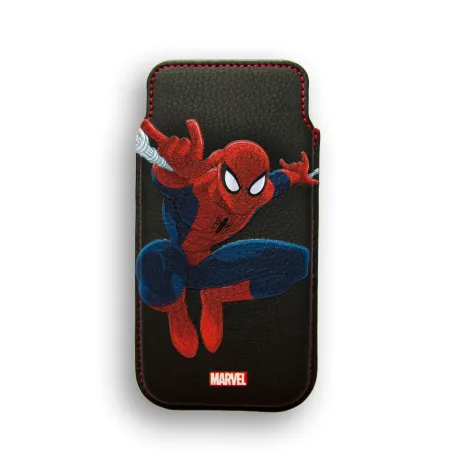 HARDE LEREN HOES VOOR IPHONE 5, DELUXE LEATHER CASE MARVEL SPIDERMAN HEROES - The Shop Gamer
