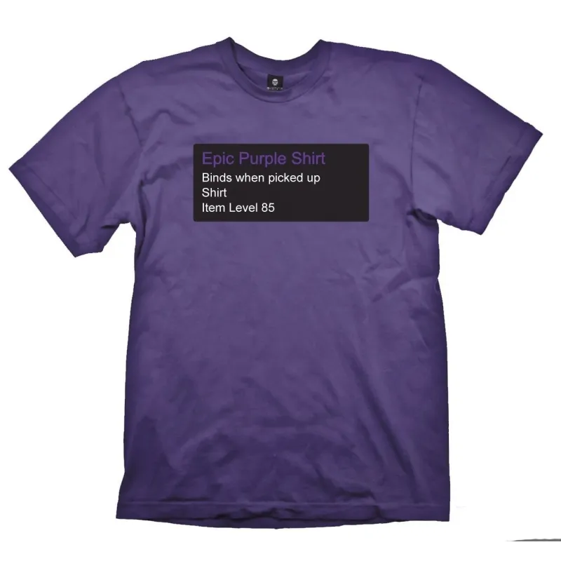WOW MAGLIETTA EPIC PURPLE XL, MAGLIETTE VIDEOGIOCHI - The Shop Gamer