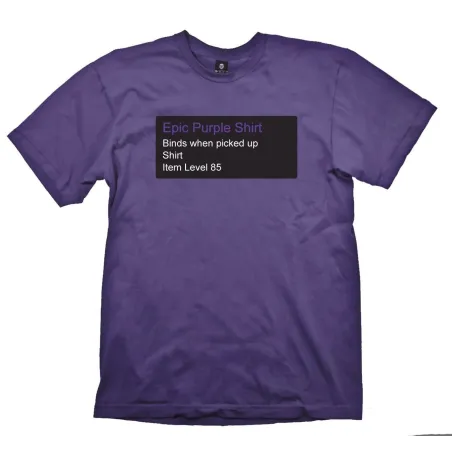 WOW EPIC PURPLE XL T-SHIRT, VIDEO GAME MERCHANDISE - The Shop Gamer