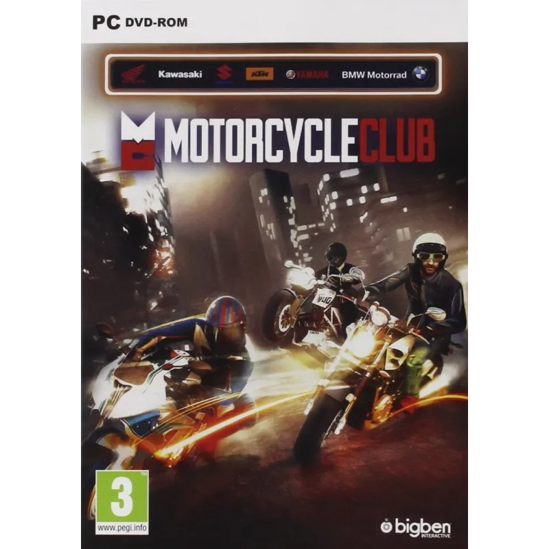 MOTORCYCLE CLUB PC VIDEOGIOCO FISICO DVD-ROM HONDA KAWASAKI BMW YAMAHA SUZUKI - The Shop Gamer