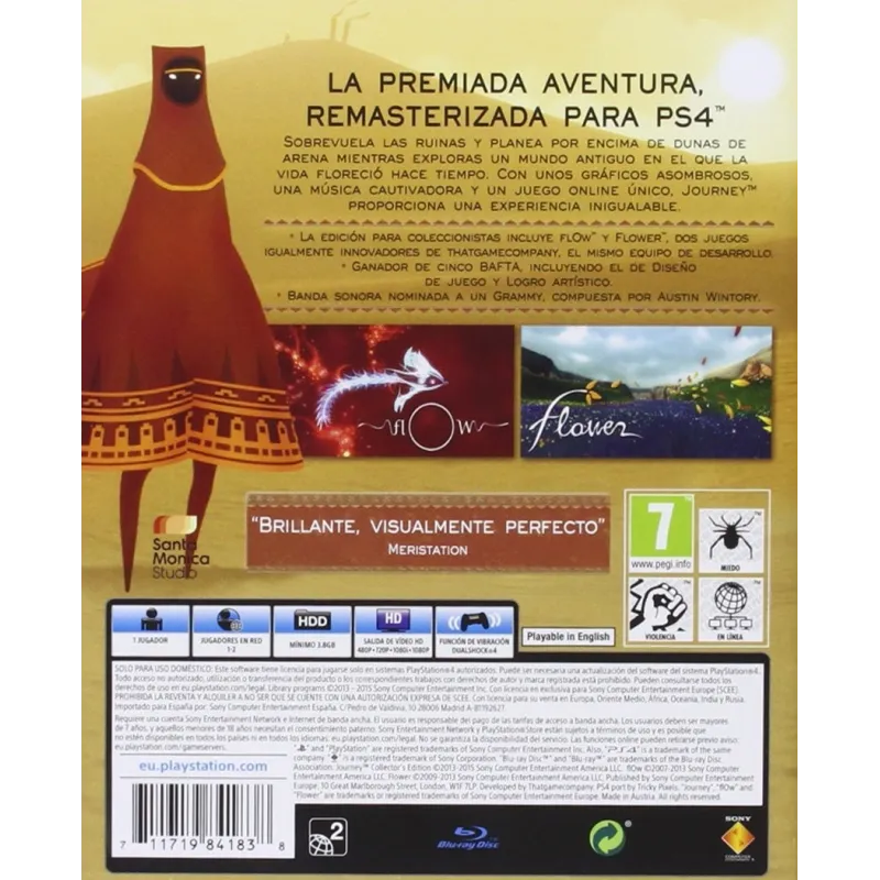 JOURNEY COLLECTOR'S EDITION PS4 JOGO FÍSICO PARA PLAYSTATION 4 FLOW FLOWER - The Shop Gamer