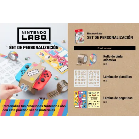 NINTENDO LABO SET DE PERSONALIZACIÓN PARA NINTENDO SWITCH CUSTOMISATION SET