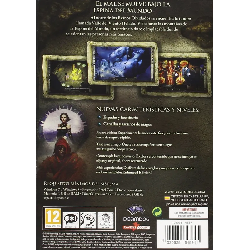 ICEWIND DALE ENHANCED EDITION PC PHYSICAL VIDEO GAME DVD-ROM DUNGEONS & DRAGONS - The Shop Gamer