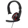 AURICULAR MONO PARA CHAT CON CABLE PS4 XBOX ONE PC XH50 ROJO WIRED MONO HEADSET