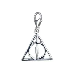 PENDENTIF CHARM ARGENT HARRY POTTER DEATHLY HALLOWS, PRODUITS DÉRIVÉS CINÉMA ET TV - The Shop Gamer