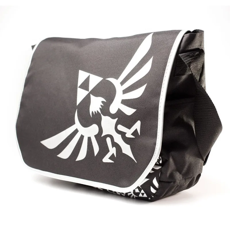 BORSA A TRACOLLA ZELDA, LOGO ARGENTATO, MERCHANDISING VIDEOGIOCHI ZELDA - The Shop Gamer