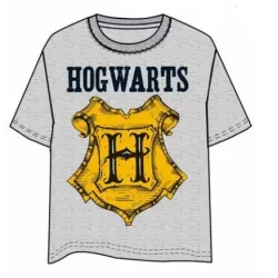 T-SHIRT HARRY POTTER HOGWARTS GRIS M, T-SHIRTS CINÉMA HARRY POTTER - The Shop Gamer