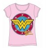 CAMISETA CHICA WONDER WOMAN PINK LOGO XL CAMISETAS COMICS