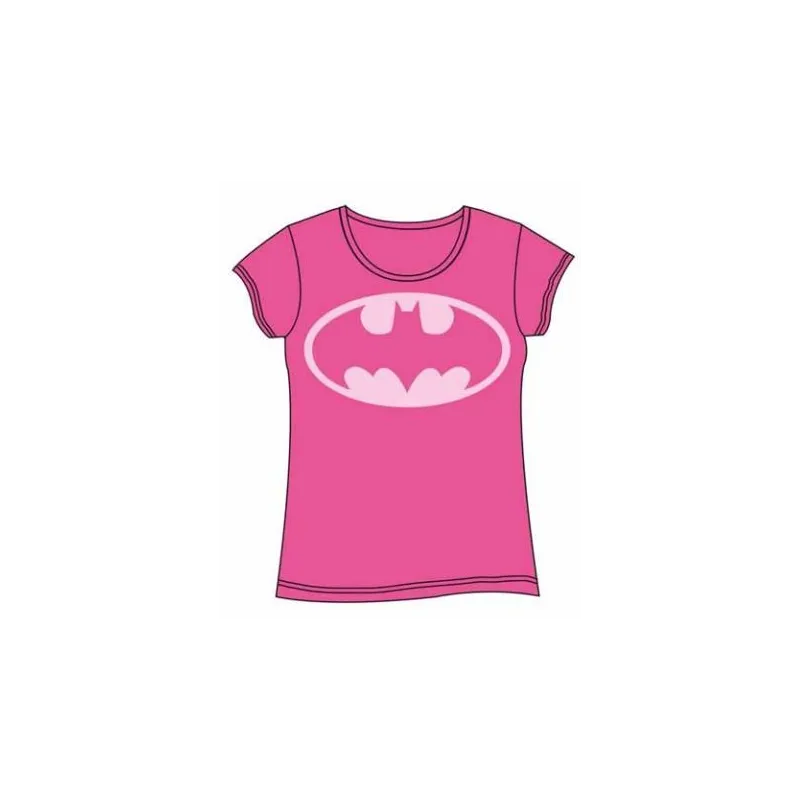 T-SHIRT FILLE BATMAN ROSE L, T-SHIRTS COMICS BATMAN - The Shop Gamer