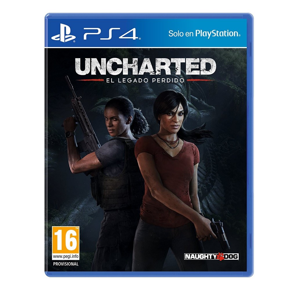 UNCHARTED EL LEGADO PERDIDO PS4 PLAYSTATION 4 NAUGHTY DOG SOLO EN PLAYSTATION