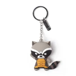 MARVEL RUBBER RACCOON 3D KEYRING, MARVEL COMICS - The Shop Gamer