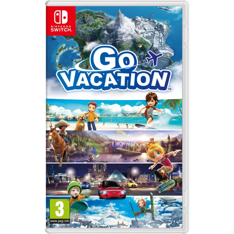 GO VACATION SWITCH JOGO FÍSICO PARA NINTENDO SWITCH, 1 - 4 JOGADORES - The Shop Gamer