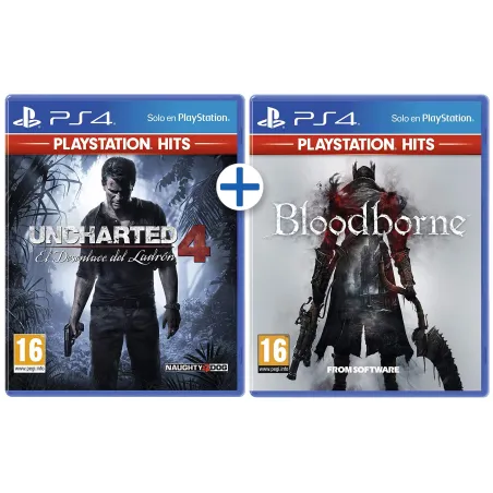 UNCHARTED 4 + BLOODBORNE PS4 HITS, jeux physiques 2 pour 1 PLAYSTATION 4 - The Shop Gamer