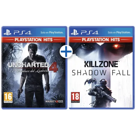 UNCHARTED 4 + KILLZONE SHADOW FALL PS4 HITS, jeux physiques 2 pour 1 PLAYSTATION 4 - The Shop Gamer