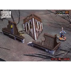 PLAST CRAFT GAMES: CRUMBLED TOWN AND RUINS JEUX ACCESSOIRES MINIATURES - The Shop Gamer
