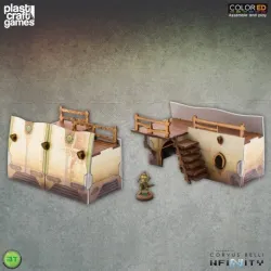 PLAST CRAFT GAMES: BOURAK WALL SECTION, MINIATURES GAME ACCESSORY - The Shop Gamer