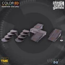 PLAST CRAFT GAMES : KIT DE RAMPES ET D'ESCALIERS, JEUX ET ACCESSOIRES MINIATURES - The Shop Gamer