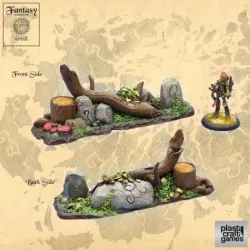 PLAST CRAFT GAMES: FOREST OBSTACLES, ACCESSOIRES DE JEU MINIATURES - The Shop Gamer