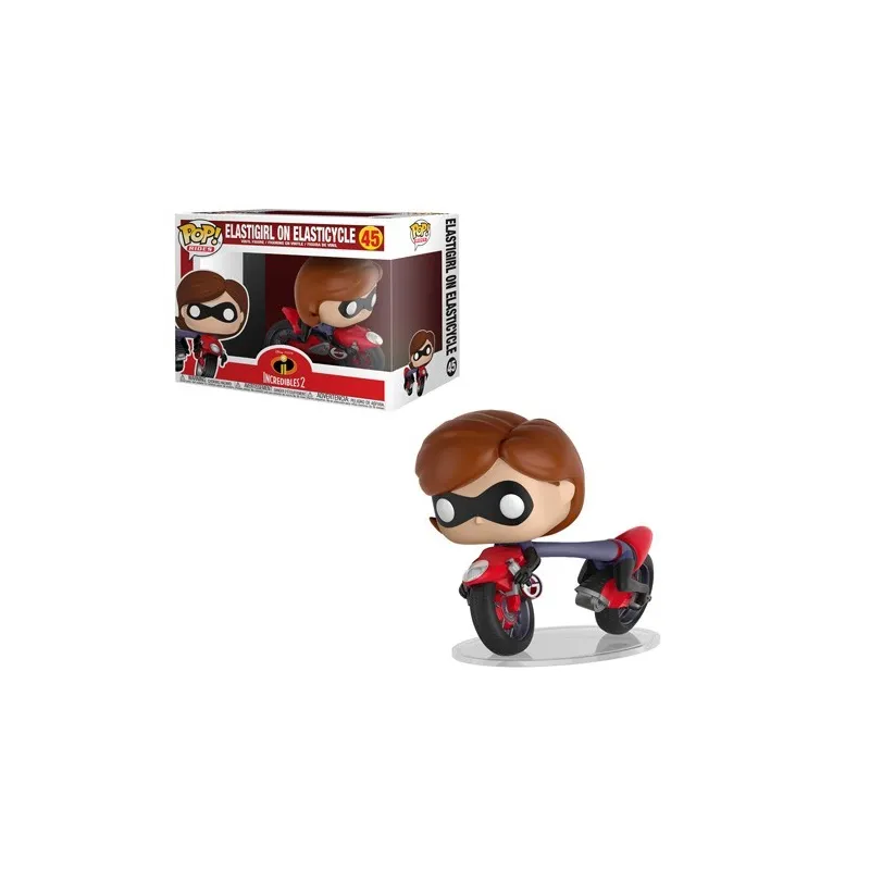 FIGURINE POP INCREDIBLES: ELASTICGIRL ON BIKE, COLLECTION CINÉMA DISNEY - The Shop Gamer